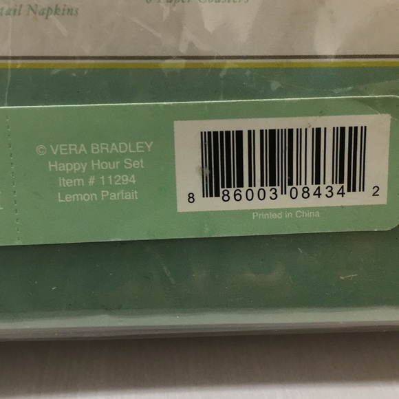 Sealed & New~Vera Bradley Happy Hour Paper Set - Picture 4 of 4